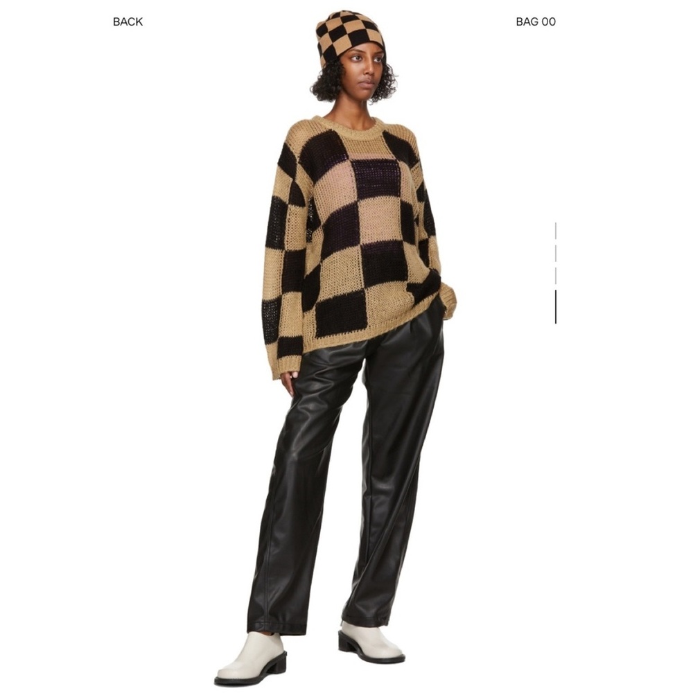 THEOPEN PRODUCT FAUX LEATHER TRACK PANTS